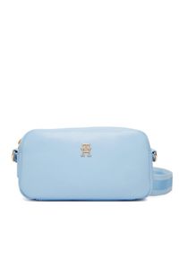 TOMMY HILFIGER - Tommy Hilfiger Torebka Th Essential Camera Bag AW0AW18370 Błękitny. Kolor: niebieski. Materiał: skórzane #1