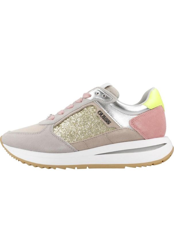 Guess - Buty GUESS FLPE2G LEM12 Beżowy. Kolor: beżowy. Materiał: tkanina. Styl: sportowy