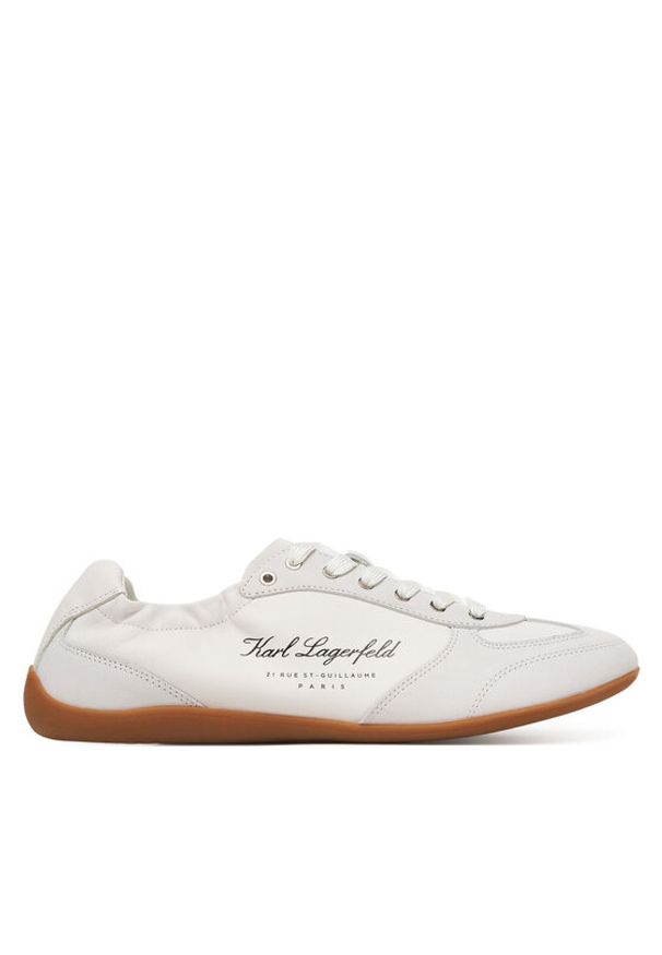 Karl Lagerfeld - KARL LAGERFELD Sneakersy KL66125 Biały. Kolor: biały. Materiał: zamsz, skóra