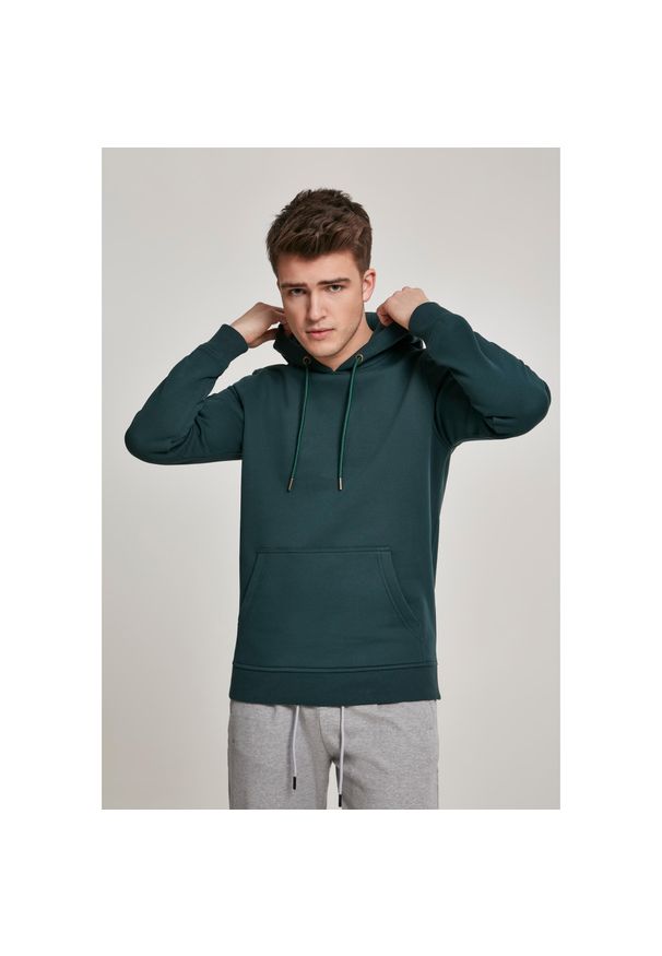 Urban Classics - Bluza z kapturem Urban Classic Terry basic. Typ kołnierza: kaptur. Kolor: zielony
