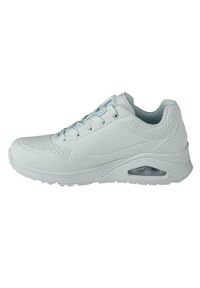 skechers - Buty do chodzenia damskie Skechers Uno Frosty Kicks. Zapięcie: sznurówki. Kolor: biały. Materiał: materiał, syntetyk, tkanina. Szerokość cholewki: normalna. Sport: turystyka piesza