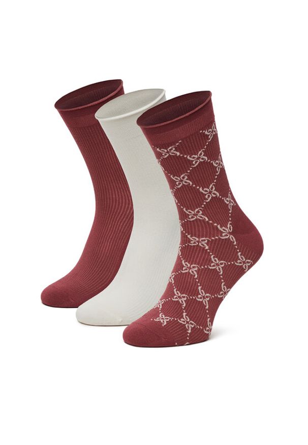 Nine West Skarpety długie BR_NW_01_Z_SS25 (3 PACK) Kolorowy. Materiał: wiskoza. Wzór: kolorowy