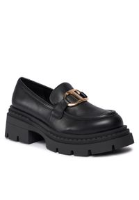 TwinSet - Loafersy TWINSET 232TCT062 Nero 00006. Kolor: czarny. Materiał: skóra