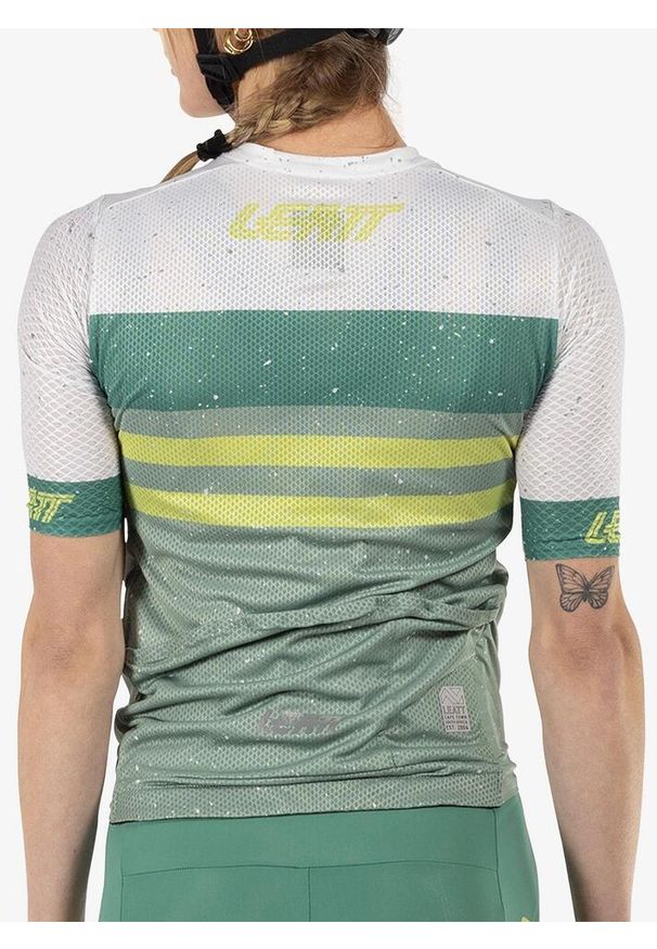 Koszulka rowerowa damska LEATT Jersey MTB Endurance 6.0 Women. Kolor: niebieski, szary, wielokolorowy. Materiał: jersey. Sport: kolarstwo