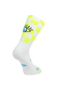 SPORCKS - Skarpetki Sporcks Race Eye. Kolor: wielokolorowy, biały, żółty #1
