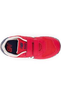 Buty dziecięce New Balance PV500TR1 – czerwone. Okazja: na uczelnię. Zapięcie: rzepy. Kolor: czerwony. Materiał: skóra, syntetyk, materiał. Szerokość cholewki: normalna. Sport: turystyka piesza #2
