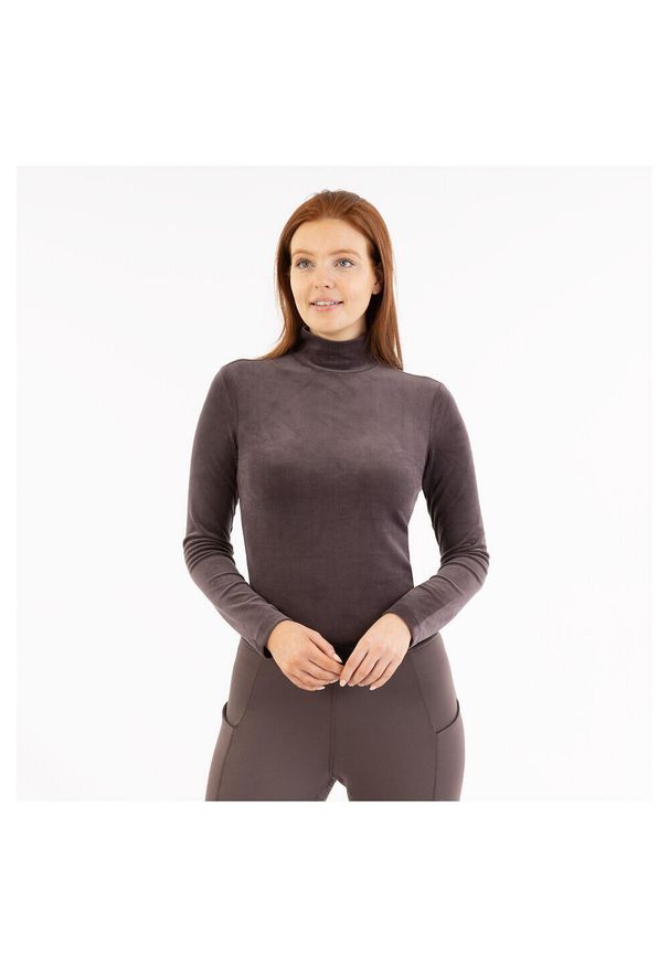 Sweter damski BR Equitation Jeanine. Kolor: brązowy, wielokolorowy, fioletowy. Materiał: polar. Sezon: zima. Sport: jeździectwo