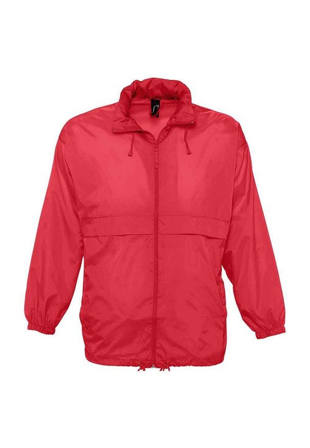 SOL'S - Wiatrówka Unisex Surf Dla Dorosłych. Kolor: czerwony