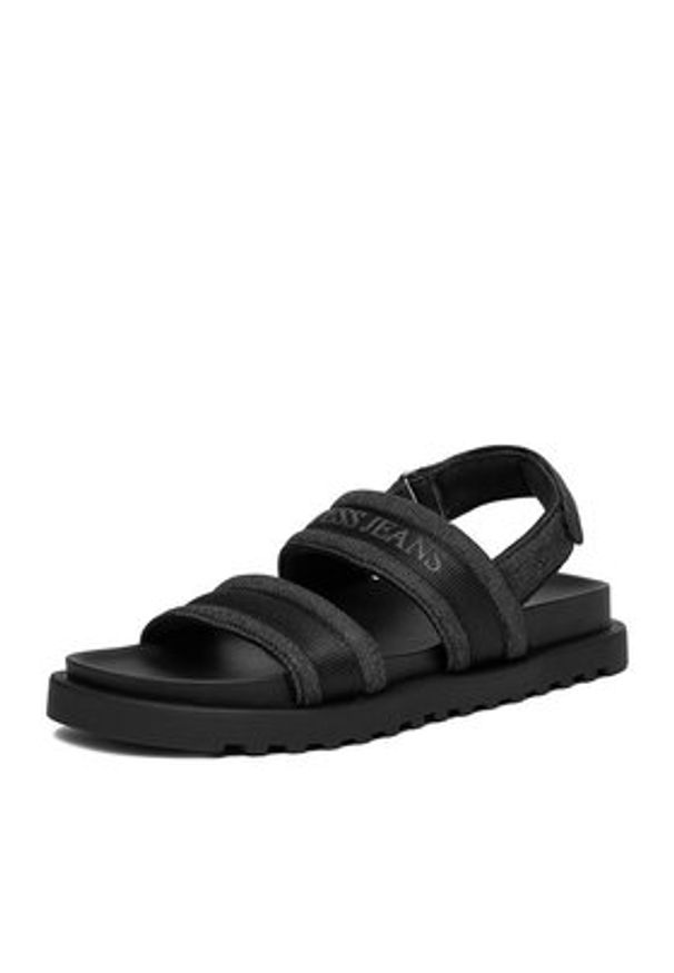 Guess Jeans Sandały EO-GJ2122 Czarny. Kolor: czarny. Materiał: materiał