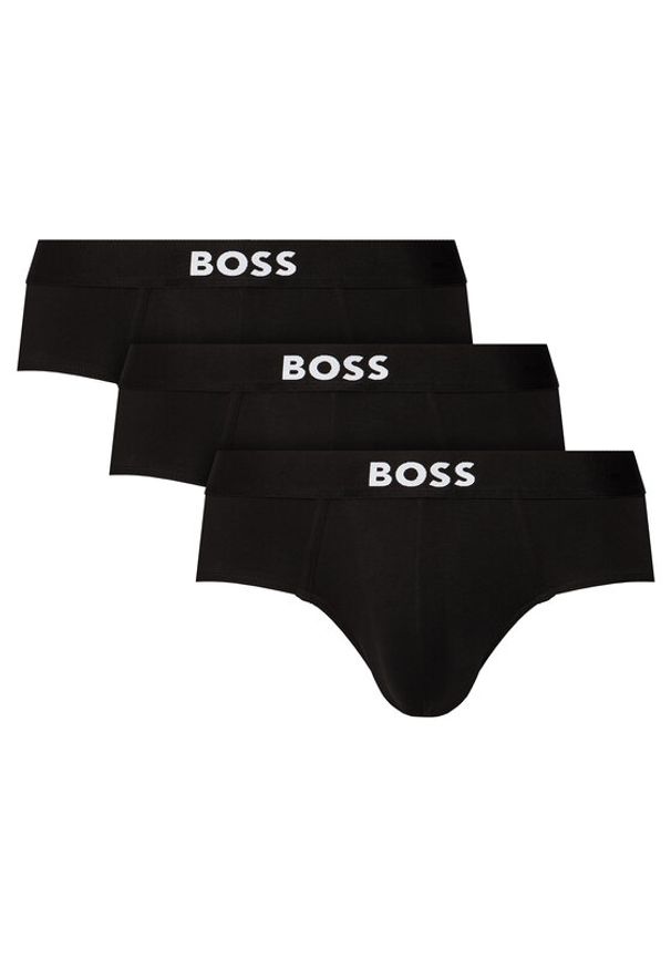 BOSS Komplet 3 par slipów Hipbr 3P Boss One 50546561 Czarny. Kolor: czarny. Materiał: bawełna