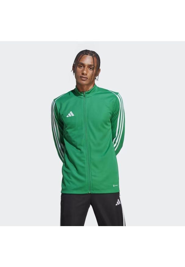 Bluza piłkarska męska Adidas Tiro 23 League Training Track Top. Kolor: zielony, wielokolorowy, biały. Sport: piłka nożna