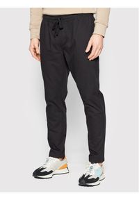 Brave Soul Spodnie materiałowe MTR-FINE21 Czarny Slim Fit. Kolor: czarny. Materiał: materiał, bawełna