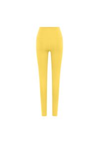 GIRLFRIEND COLLECTIVE - Damskie Długie Legginsy Kompresyjne, Z Wysokim Stanem. Stan: podwyższony. Kolor: pomarańczowy. Długość: długie