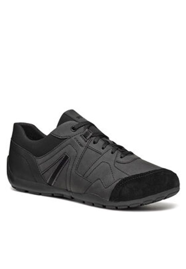 Geox Sneakersy U Ravex U463FC 0EK22 C9999 Czarny. Kolor: czarny. Materiał: skóra