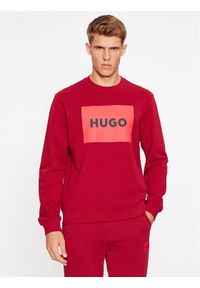 Hugo Bluza Duragol222 50467944 Czerwony Regular Fit. Kolor: czerwony. Materiał: bawełna #1