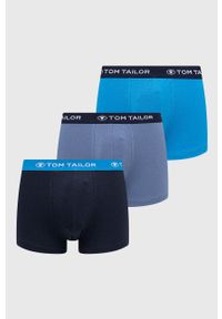 Tom Tailor bokserki (3-pack) męskie. Kolor: niebieski. Materiał: materiał