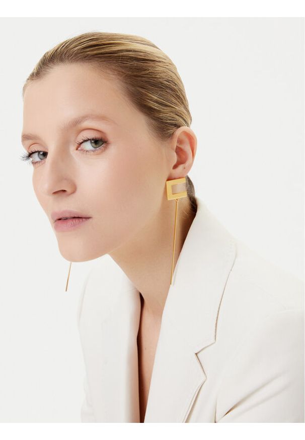 Elisabetta Franchi Kolczyki OR-12M-56E2-V140 Złoty. Materiał: metalowe. Kolor: złoty