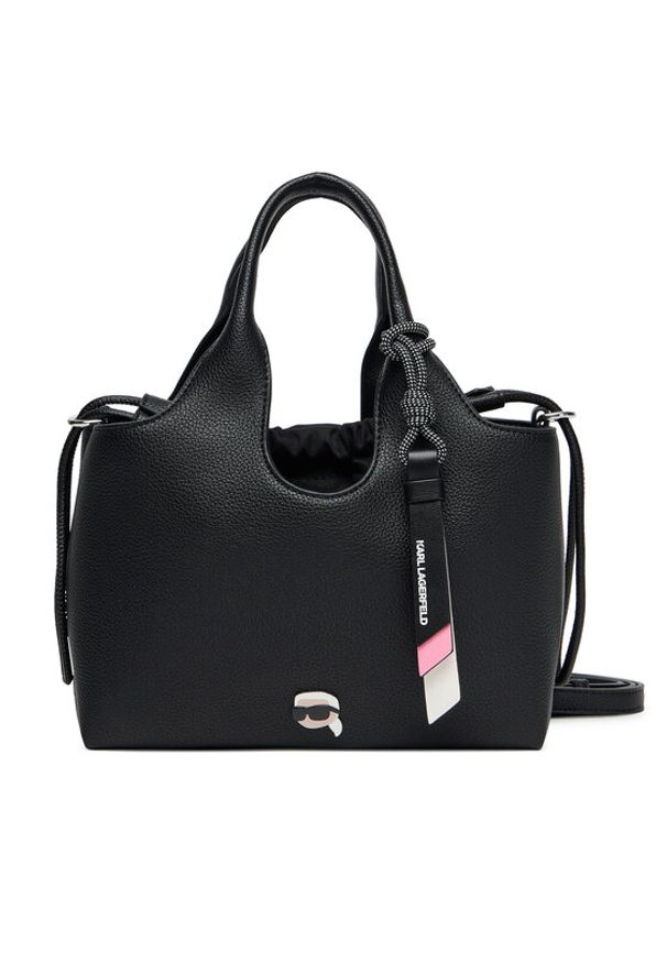 Karl Lagerfeld - KARL LAGERFELD Torebka A3W30098 Czarny. Kolor: czarny. Materiał: skórzane