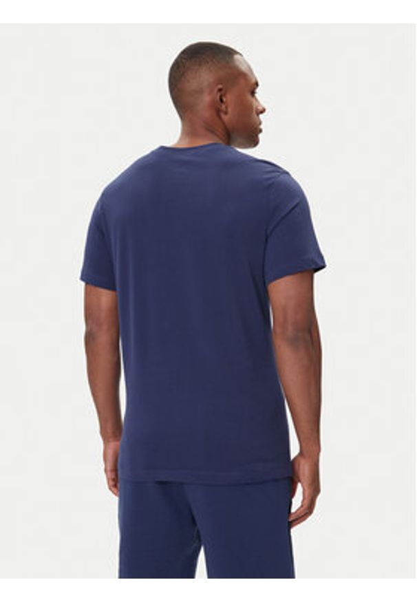 Nike T-Shirt CW5190 410 Granatowy Regular Fit. Kolor: niebieski. Materiał: bawełna