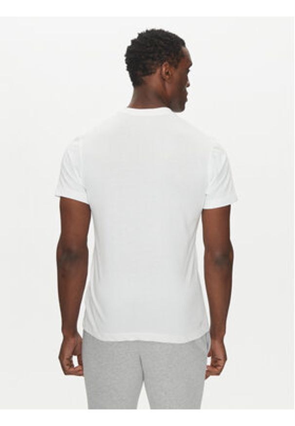 Lacoste T-Shirt TH8916 Biały Regular Fit. Kolor: biały. Materiał: bawełna