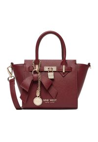 Nine West Torebka CEO-Chelsea-Charm-I-LX10187 Bordowy. Kolor: czerwony