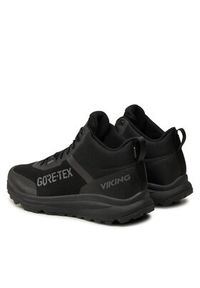 Viking Sneakersy Stride Mid Gtx M GORE-TEX 3-94590-2 Czarny. Kolor: czarny. Materiał: materiał. Technologia: Gore-Tex #3