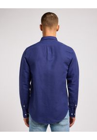 Lee - LEE PATCH SHIRT MĘSKA KOSZULA ELEGANCKA MEDIEVAL BLUE 112349964. Styl: elegancki #5