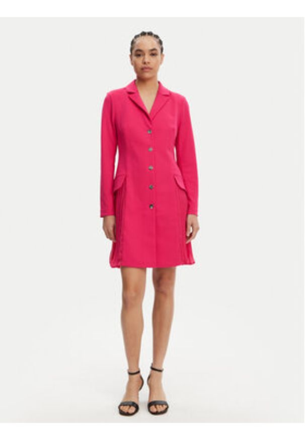 DKNY Sukienka koktajlowa DD4K1D67 Różowy Regular Fit. Kolor: różowy. Materiał: syntetyk. Styl: wizytowy