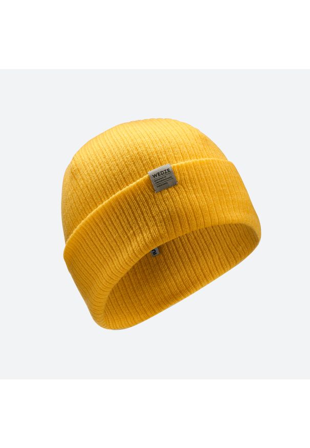 WEDZE - Czapka narciarska dla dorosłych Wedze Fisherman. Kolor: czerwony. Materiał: akryl, materiał. Sezon: zima. Styl: sportowy