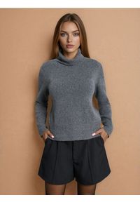 Sinsay - Golf w stylu basic - szary. Typ kołnierza: golf. Kolor: szary