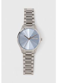 Calvin Klein zegarek kolor srebrny. Kolor: srebrny. Materiał: materiał #1