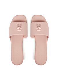 TOMMY HILFIGER - Tommy Hilfiger Klapki FW0FW08806 Różowy. Kolor: różowy. Materiał: skóra #3