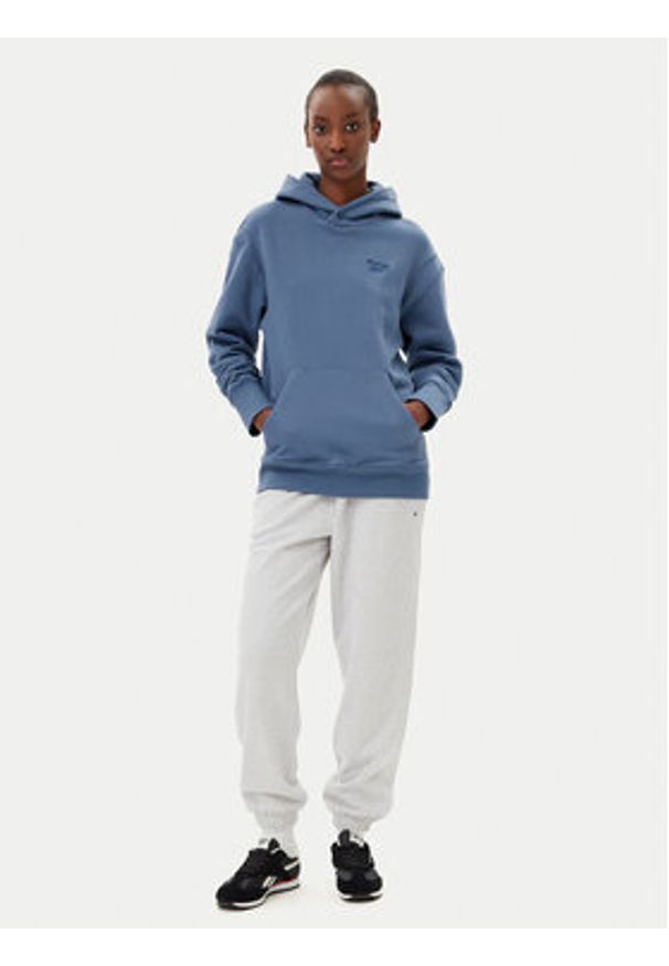 Reebok Bluza Icon Elements 100214074 Niebieski Regular Fit. Kolor: niebieski. Materiał: bawełna