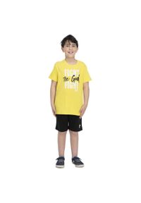 LEONE 1947 APPAREL - Sportowy kombinezon dziecięcy. Okazja: na uczelnię. Kolor: czarny, wielokolorowy, żółty. Materiał: dresówka. Styl: sportowy