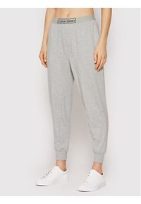 Calvin Klein Underwear Spodnie piżamowe 000QS6802E Szary Regular Fit. Kolor: szary. Materiał: bawełna, syntetyk
