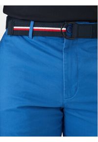 TOMMY HILFIGER - Tommy Hilfiger Szorty materiałowe Denton MW0MW42349 Niebieski Slim Fit. Kolor: niebieski. Materiał: bawełna #6