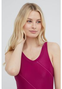 Aqua Speed strój kąpielowy Sophie kolor fioletowy usztywniona miseczka. Kolor: fioletowy. Materiał: materiał, dzianina. Wzór: gładki #4