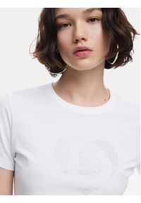 Desigual T-Shirt Daisy 24WWTK01 Biały Slim Fit. Kolor: biały. Materiał: bawełna #3