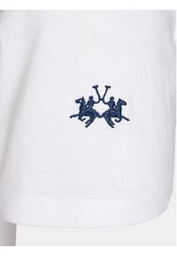 La Martina T-Shirt YMR314 JS206 Biały Regular Fit. Kolor: biały. Materiał: bawełna