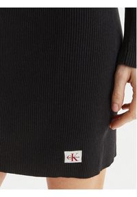 Calvin Klein Jeans Sukienka codzienna LV047F324G Czarny Slim Fit. Okazja: na co dzień. Kolor: czarny. Materiał: bawełna. Typ sukienki: proste. Styl: casual #4
