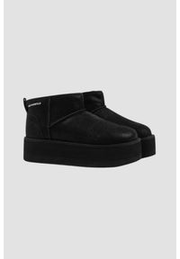 Karl Lagerfeld - KARL LAGERFELD Czarne botki zamszowe THERMO Lo Slip On Boot, Rozmiar 39. Zapięcie: bez zapięcia. Kolor: czarny. Materiał: zamsz #5