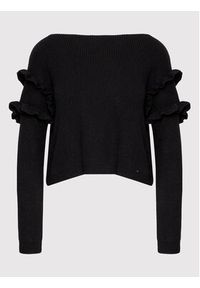 Fracomina Sweter FR22WT7045K42001 Czarny Regular Fit. Kolor: czarny. Materiał: wiskoza #5