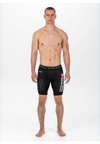 PITBULL - Spodenki męskie Pitbull kompresyjne Hilltop Sports. Kolor: czarny. Długość: krótkie. Sezon: lato