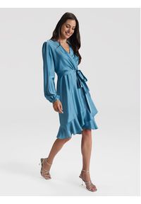 Swing Sukienka koktajlowa 5AG06500 Niebieski Regular Fit. Kolor: niebieski. Materiał: syntetyk. Styl: wizytowy