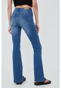 Vero Moda jeansy damskie medium waist. Kolor: niebieski #4