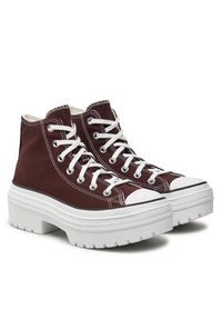 Converse Trampki Chuck Taylor All Star Lugged Heel Platform A09401C Bordowy. Kolor: czerwony. Materiał: materiał. Obcas: na platformie