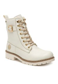 Rieker Trzewiki Y9126-80 Écru. Materiał: syntetyk, materiał #4