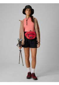 4f - 4F Spodenki trekkingowe szybkoschnące damskie - czarne XXL. Kolor: czarny. Materiał: skóra, materiał. Długość: długie. Sport: turystyka piesza #1