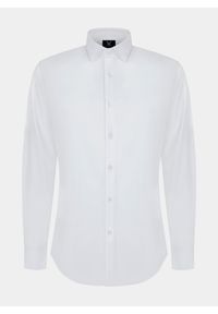 Pako Lorente - PAKO LORENTE – Koszula męska w kolorze białym P21WF-1X-174-B. Typ kołnierza: kołnierzyk klasyczny. Kolor: biały. Materiał: elastan, bawełna. Długość rękawa: długi rękaw. Długość: długie. Wzór: gładki. Styl: elegancki, klasyczny #4