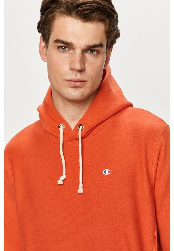 Champion - Bluza. Okazja: na co dzień. Kolor: pomarańczowy. Wzór: aplikacja. Styl: casual